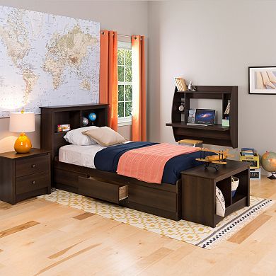 Prepac Twin Platform Storage Bed