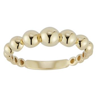 LUMINOR GOLD 14k Gold Graduated Ball Ring