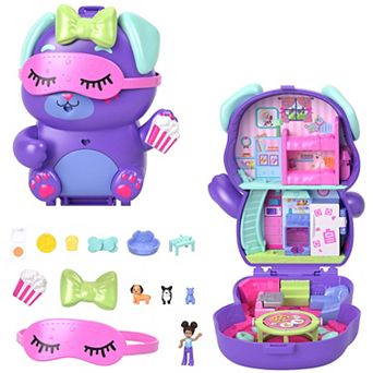 Girls Polly Pocket Sleepover Puppy Compact Playset