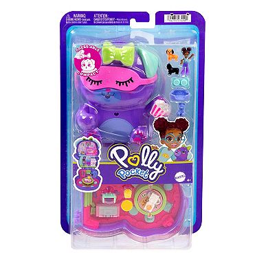 Girls Polly Pocket Sleepover Puppy Compact Playset
