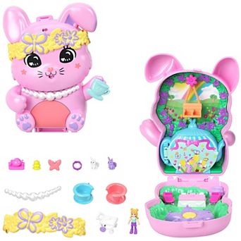 Girls Polly Pocket Tea Party Bunny Compact Playset
