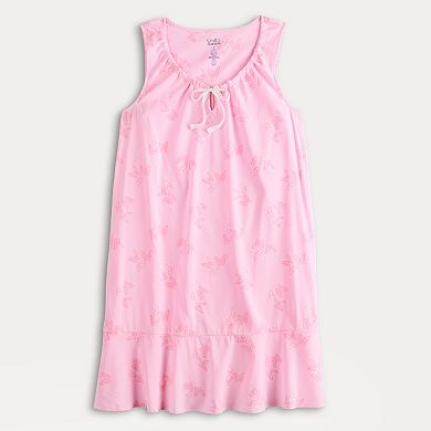 Women's Croft & Barrow Woven Tie Sleepshirt