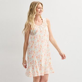 Women's Croft & Barrow® Woven Tie Sleepshirt