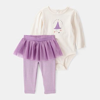 Baby Carter's 2 pc "Spooky Cute" Bodysuit & Tutu Pant Set