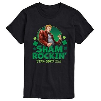 Big & Tall Marvel Guardians Of The Galaxy Shamrockin Star-Lord Graphic Tee