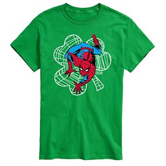 Big & Tall Marvel Spider-Man Shamrock Web Graphic Tee