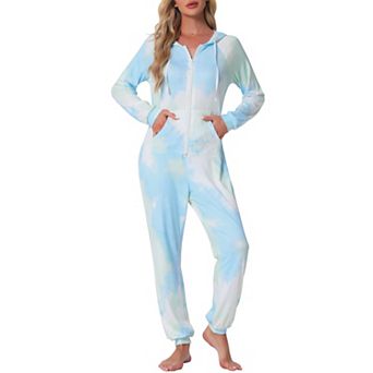 Women's Pajama Sets Tie Dye Long Sleeve Jumpsuits for Women with Pockets