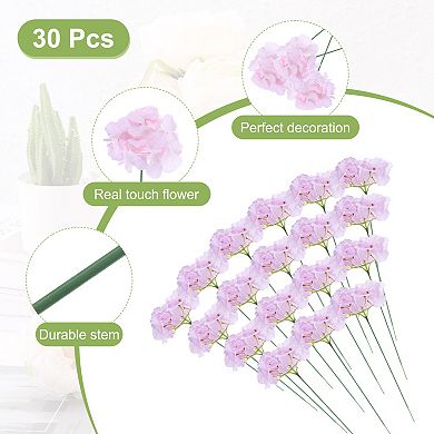 30Pcs Hydrangea Artificial Flowers, Fake Hydrangea Flowers Artificial Silk Flowers Heads