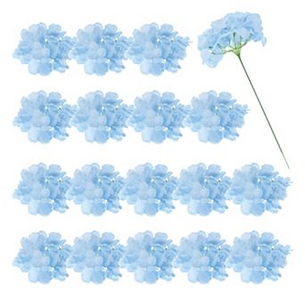 30 pc Hydrangea Artificial Flowers, Fake Hydrangea Flowers Artificial Silk Flowers Heads