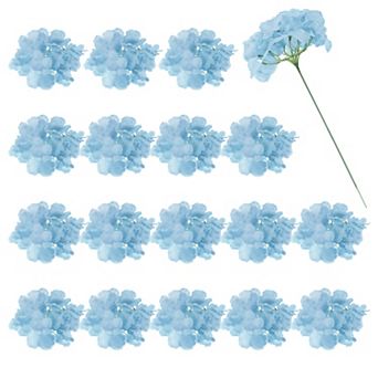 30 pc Hydrangea Artificial Flowers, Fake Hydrangea Flowers Artificial Silk Flowers Heads