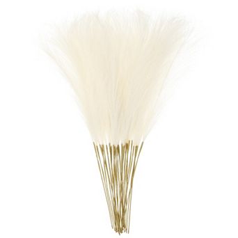 16 pc Faux Pampas Grass 21 Inch Artificial Fake Dried Pampas Grass Decor for Floor Vase Filler