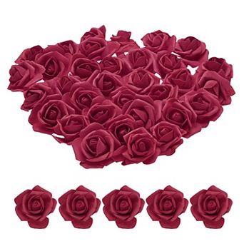 100 pc Foam Rose Heads 2.4"-2.8" Artificial Bulk Stemless Foam Fake Roses Flowers for DIY Crafts