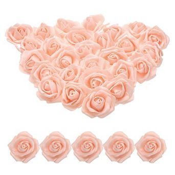 100 pc Foam Rose Heads 2.4"-2.8" Artificial Bulk Stemless Foam Fake Roses Flowers for DIY Crafts