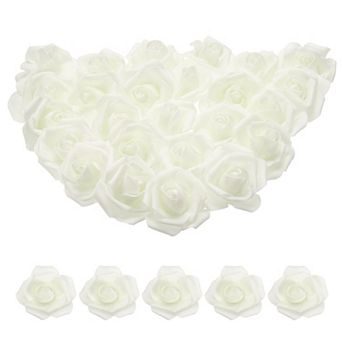100 pc Foam Rose Heads 2.4"-2.8" Artificial Bulk Stemless Foam Fake Roses Flowers for DIY Crafts