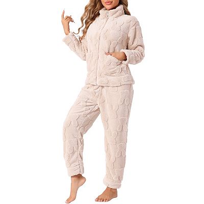 Difficort Women's Pajama Set Long Sleeve - Soft Sleepwear With Pocket, Lounge Set For Year-Round Comfort