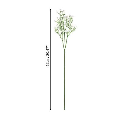 25 Pcs Fake Gypsophila Artificial Flowers Bulk, PU Artificial Flowers Branch with Long Stems