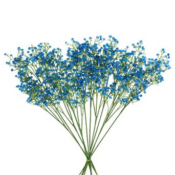 25 pc Fake Gypsophila Artificial Flowers Bulk, PU Artificial Flowers Branch with Long Stems