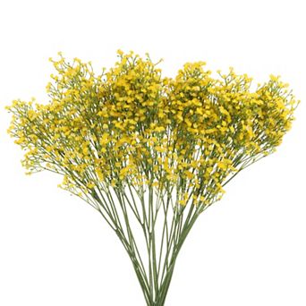 25 pc Fake Gypsophila Artificial Flowers Bulk, PU Artificial Flowers Branch with Long Stems