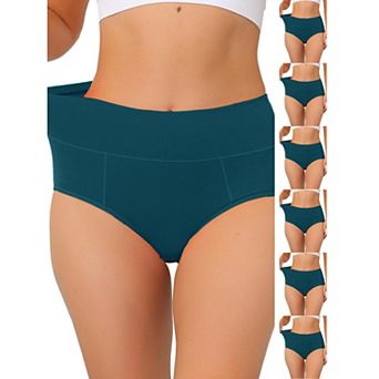 7 Packs Women's Cotton High-Waist (Available in Plus Size), Tummy Control Underwear