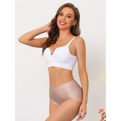 10 Packs Women's Tummy Control One-Piece Hipster Underwear High-Waisted Breathable Brief