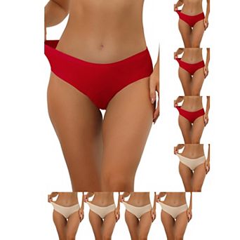 9 Packs Panties for Women Unlined Comfortable Underwear No Show Elastic Waist Brief
