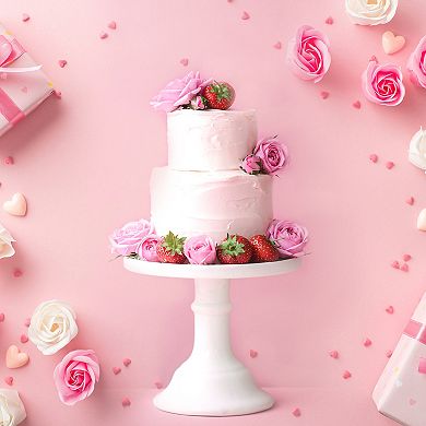 500pcs Foam Rose Heads 1.4" Artificial Bulk Stemless Foam Fake Flower with 10pcs Leaves