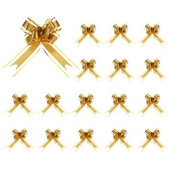 50 pc Pull Bows 5.9 in Wide Large Ribbon Gift Bows for Gift Wrapping