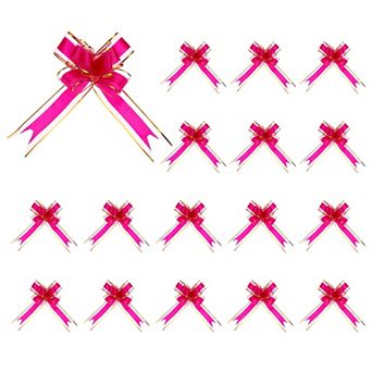 50 pc Pull Bows 5.9 in Wide Large Ribbon Gift Bows for Gift Wrapping