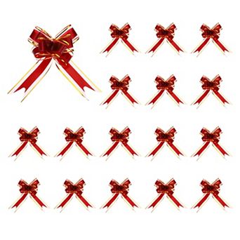 50 pc Pull Bows 5.9 in Wide Large Ribbon Gift Bows for Gift Wrapping