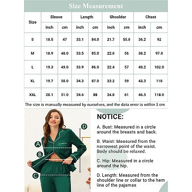Women's Sleepwear Long Sleeve Nightgowns Crewneck Soft Nightshirts Casual Sleepwear with Pocket