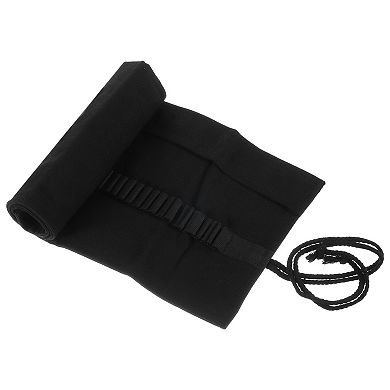 Handmade Roll Up Pencil Case, Canvas Pencil Wrap Pouch Pen Holder Organizer