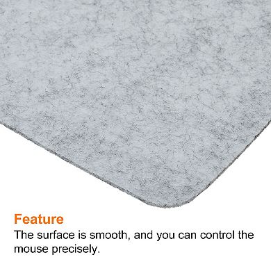 14"x13" Mouse Pad, Felt Dual Side Soft Desk Pad Writing Mat for Office Home