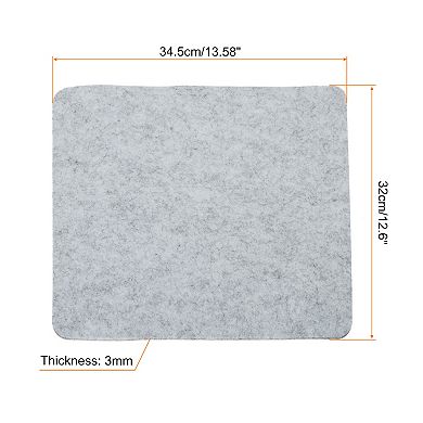 14"x13" Mouse Pad, Felt Dual Side Soft Desk Pad Writing Mat for Office Home