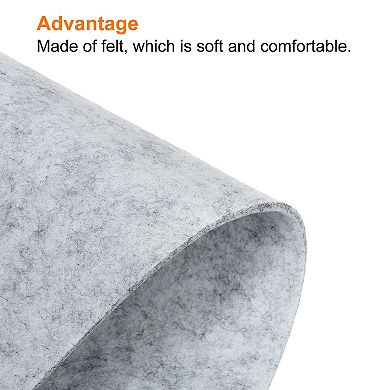 14"x13" Mouse Pad, Felt Dual Side Soft Desk Pad Writing Mat for Office Home