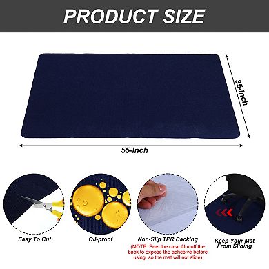 55"x35" Office Chair Mat, Multi-Purpose Desk Carpet Floor Mats for Rolling Chairs for Hardwood Floor