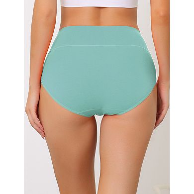 9 Packs Women's Cotton High Waist (Available in Plus Size), Tummy Control Underwear