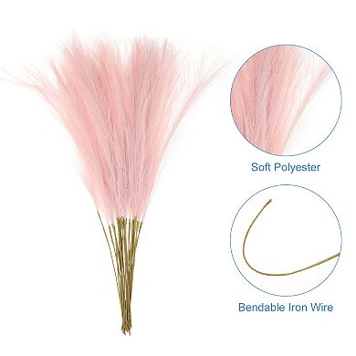 25 Pcs Faux Pampas Grass 21 Inch Artificial Fake Dried Pampas Grass Decor for Wedding