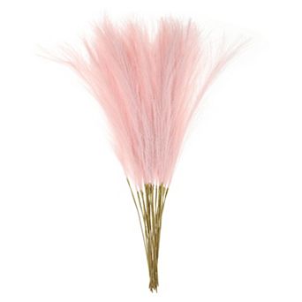 25 pc Faux Pampas Grass 21 Inch Artificial Fake Dried Pampas Grass Decor for Wedding