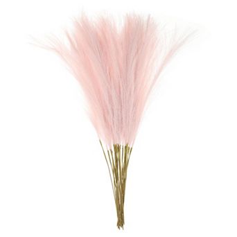 25 pc Faux Pampas Grass 21 Inch Artificial Fake Dried Pampas Grass Decor for Wedding