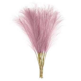 25 pc Faux Pampas Grass 21 Inch Artificial Fake Dried Pampas Grass Decor for Wedding