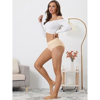 9 Packs Women's Breathable Underwear Cotton Comfortable Stretch 3 Layers High Waist Panties