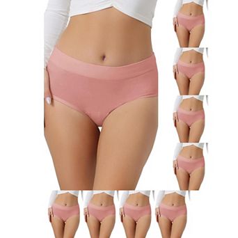 9 Packs Women's Breathable Underwear Cotton Comfortable Stretch 3 Layers High Waist Panties