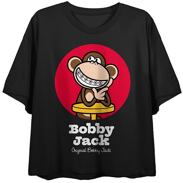 Juniors' Bobby Jack Smiling Monkey Short Sleeve Tee