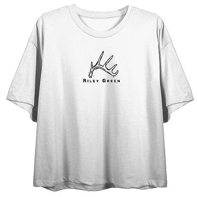 Juniors' Riley Green Cowboy Chasing Short Sleeve Tee