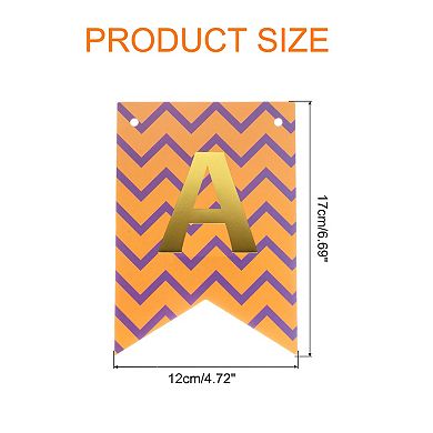 Birthday Bunting Banner, Reusable Birthday Sign Letters Banner for Party Supplies