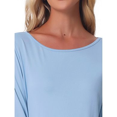 Women's Lounge Set Floral Capri Long Sleeve Shirt Soft Stretchy Pajama Sets 2 Piece Loungewear