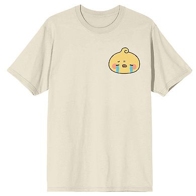 Juniors' Piyomaru Crying Emoji Short Sleeve Tee