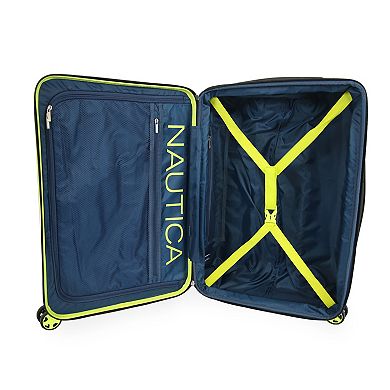 Nautica Nautica Ripple 3-Piece Extra Large Hardside Spinner Luggage Set
