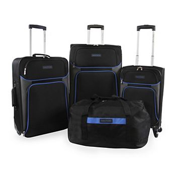 Nautica Seascape Collection 4 pc Softside Luggage Set
