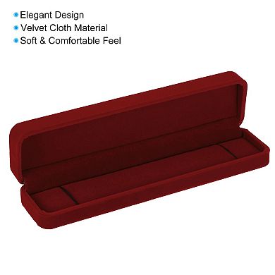 Necklace Box, Single Slot Long Chain Box Vintage Jewelry Holder for Wedding